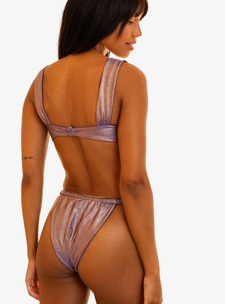 Dippin' Daisy's Eternal Swim Top Purple Gold