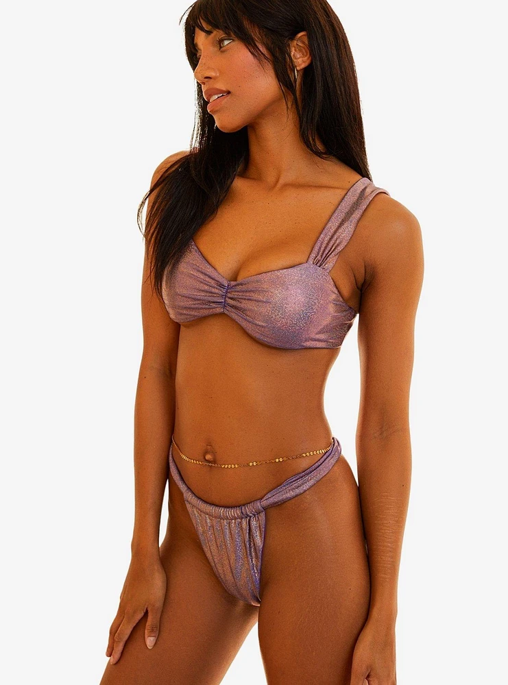 Dippin' Daisy's Eternal Swim Top Purple Gold