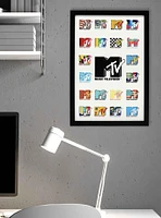 MTV Logo Collage Framed Wood Wall Decor