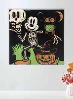 Disney Mickey Mouse Skeleton Halloween Canvas Wall Decor