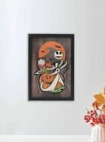 The Nightmare Before Christmas Jack, Sally, Zero Jack-O-Lantern Framed Wood Wall Decor