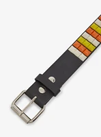 Candy Corn Stripe Pyramid Stud Belt