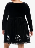 Her Universe The Nightmare Before Christmas Jack Velvet Dress Plus