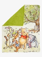 Disney Winnie the Pooh Group Portrait Sherpa Throw