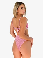 Dippin' Daisy's Seashore Cheeky High Waisted Swim Bottom Pink Aura