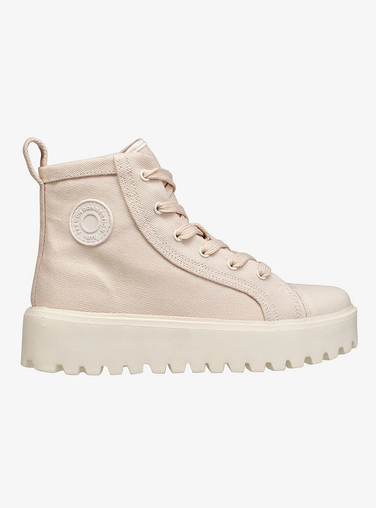 Natural Angel Platform Sneakers