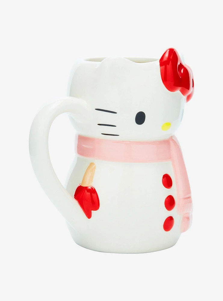 Hello Kitty Snowman Figural Mug