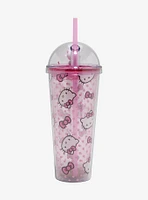 Hello Kitty Polka Dot Dome Acrylic Travel Cup