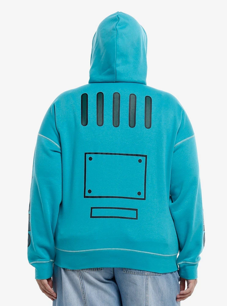 Adventure Time BMO Cosplay Girls Zip-Up Hoodie Plus