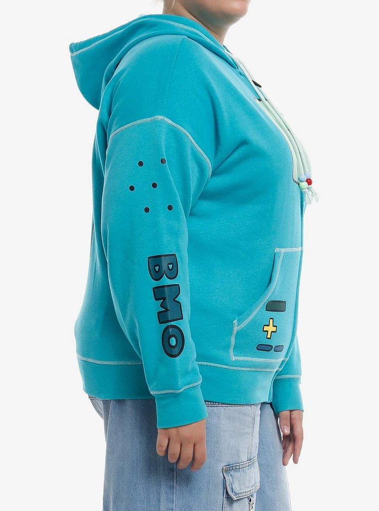 Adventure Time BMO Cosplay Girls Zip-Up Hoodie Plus