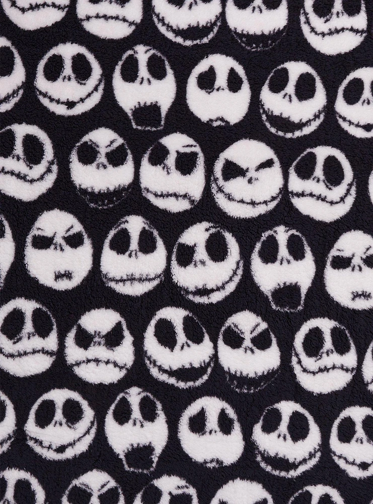 The Nightmare Before Christmas Jack Sherpa Throw Blanket