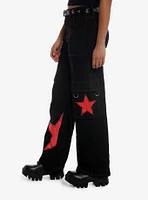 Red Star Grommet Cargo Pants