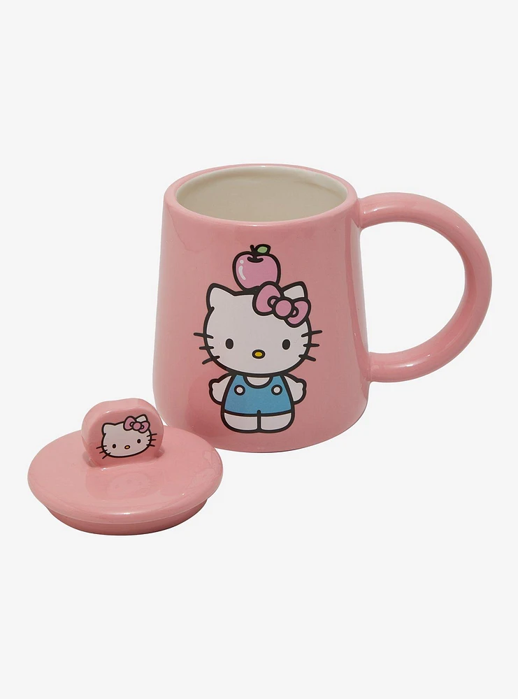 Hello Kitty Apple Mug With Lid