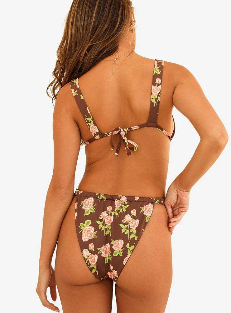 Dippin' Daisy's Descanso Tie Triangle Swim Top Rosebud