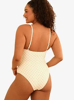 Dippin' Daisy's Bliss Moderate Coverage Swim One Piece Dotted Pink