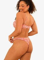 Dippin' Daisy's Redondo Adjustable Strap Swim Top Pink Paisley