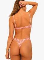 Dippin' Daisy's Redondo Adjustable Strap Swim Top Pink Paisley