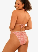 Dippin' Daisy's Jane Cheeky Swim Bottom Pink Paisley