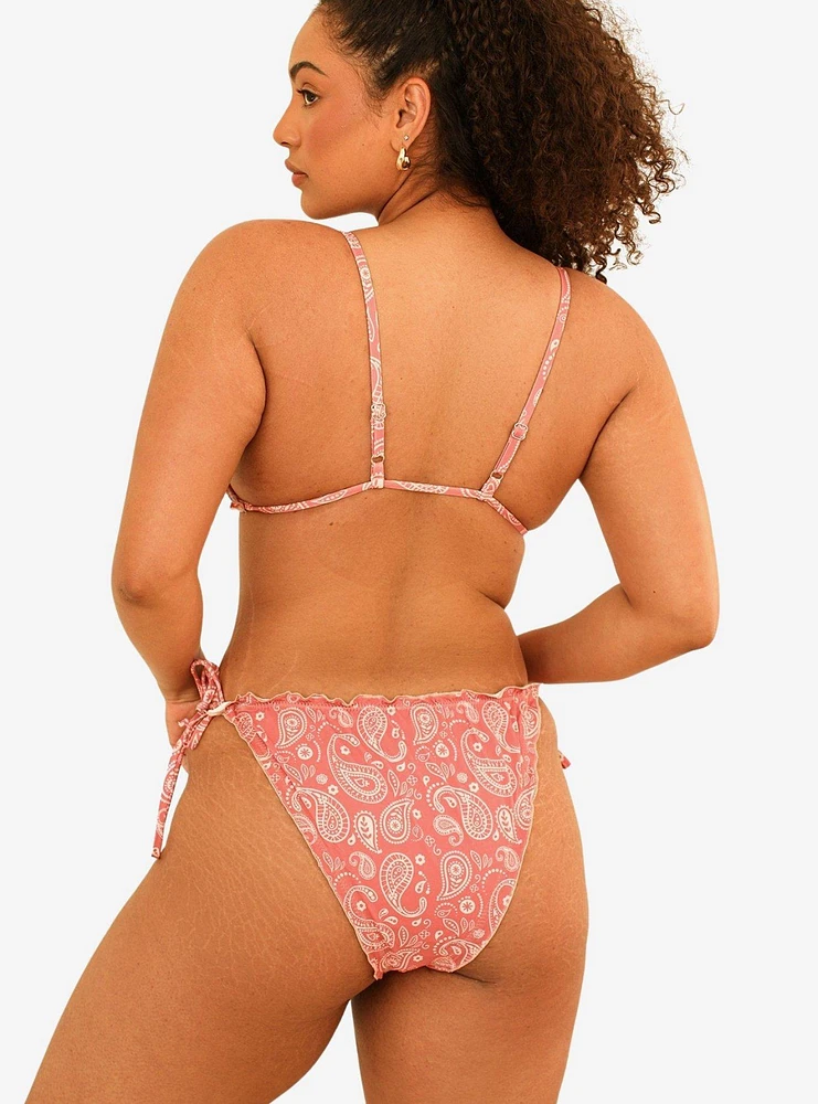 Dippin' Daisy's Love Affair Cheeky Swim Bottom Pink Paisley