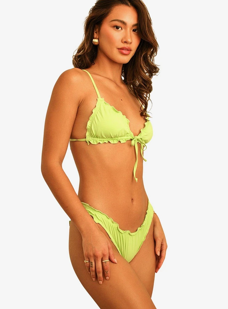 Dippin' Daisy's Bella Triangle Swim Top Green Tea