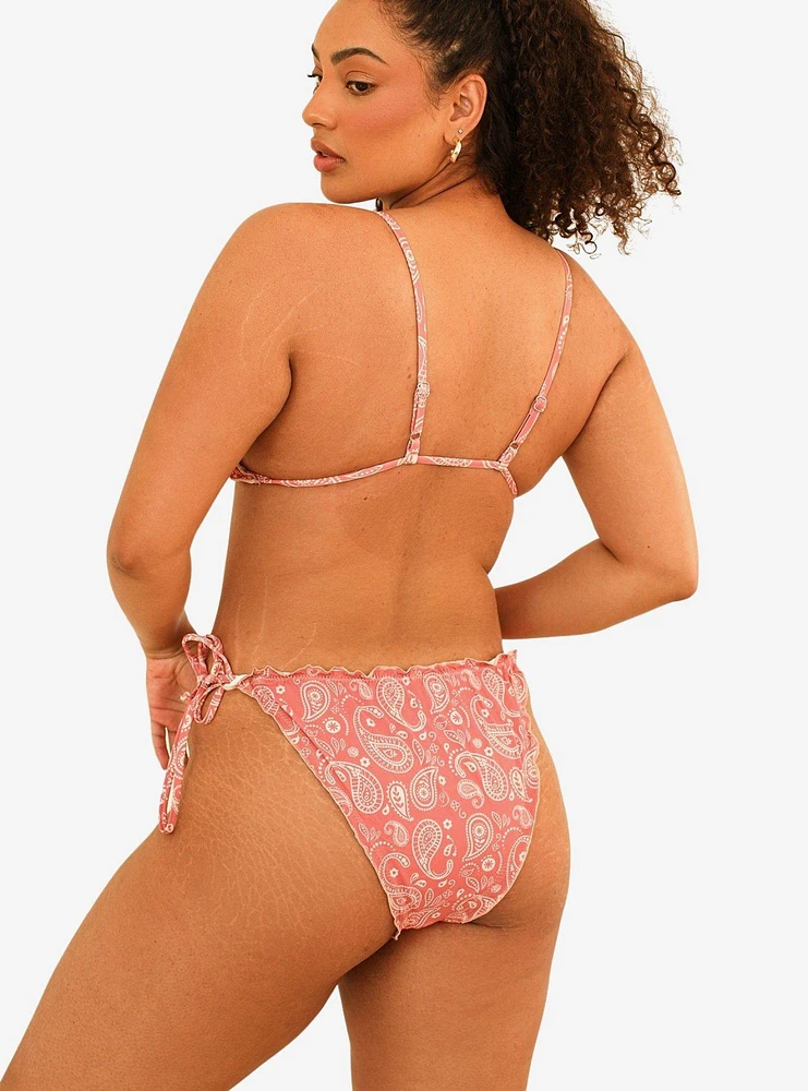 Dippin' Daisy's Bella Triangle Swim Top Pink Paisley