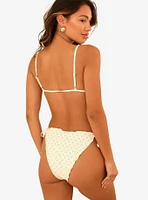 Dippin' Daisy's Bella Triangle Swim Top Dotted Pink