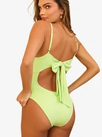 Dippin' Daisy's Saltwater Thigh High Cut Swim One Piece Green Tea