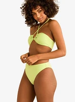 Dippin' Daisy's Amalfi String Tie Bandeau Swim Top Green Tea