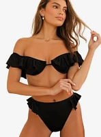 Dippin' Daisy's Kate Off Shoulder Underwire Swim Top Black