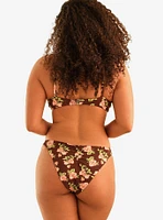 Dippin' Daisy's Palma Scrunch Back Cheeky Swim Bottom Rosebud