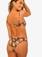 Dippin' Daisy's Palma Scrunch Back Cheeky Swim Bottom Rosebud