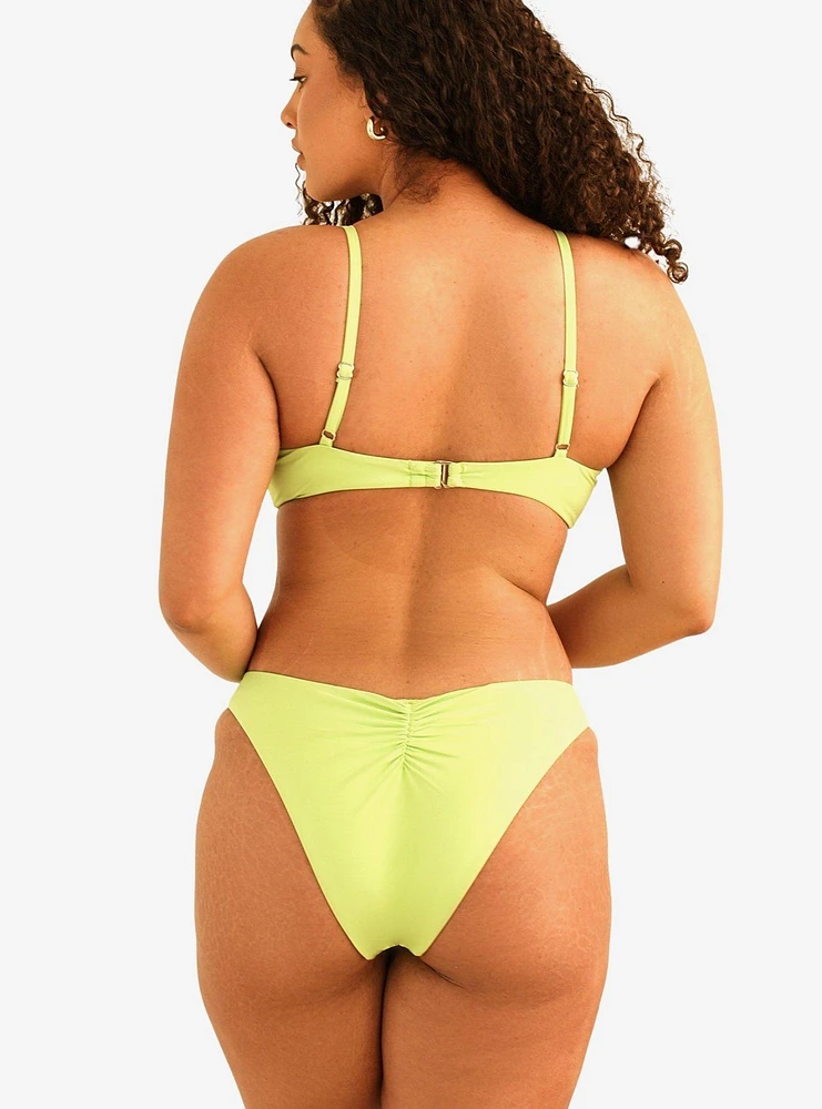 Dippin' Daisy's Zen Knotted Triangle Swim Top Green Tea