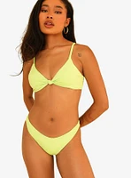 Dippin' Daisy's Zen Knotted Triangle Swim Top Green Tea