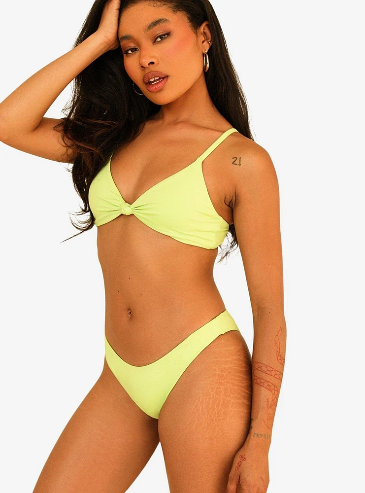 Dippin' Daisy's Zen Knotted Triangle Swim Top Green Tea