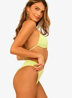 Dippin' Daisy's Christina Tie Straps Bandeau Swim Top Green Tea