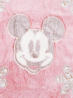 Disney Mickey Mouse Snowflakes Peppermint Throw Blanket