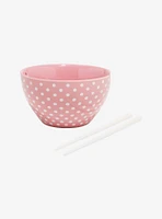 Hello Kitty Milk & Cookies Ramen Bowl With Chopsticks