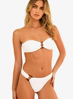 Dippin' Daisy's Lotus Bandeau Swim Top White Rib