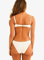 Dippin' Daisy's Nocturnal Cheeky Swim Bottom White Rib