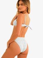 Dippin' Daisy's Seashore High Waisted Swim Bottom Bella Lace Sky