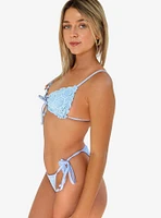 Dippin' Daisy's Audrey Cheeky Swim Bottom Bella Lace Sky