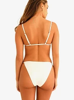 Dippin' Daisy's Audrey Cheeky Swim Bottom White Rib