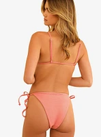 Dippin' Daisy's Bella Triangle Swim Top Tea Rose Waffle