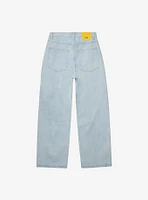 WeSC Jay Wide Leg Jeans Bleached Denim