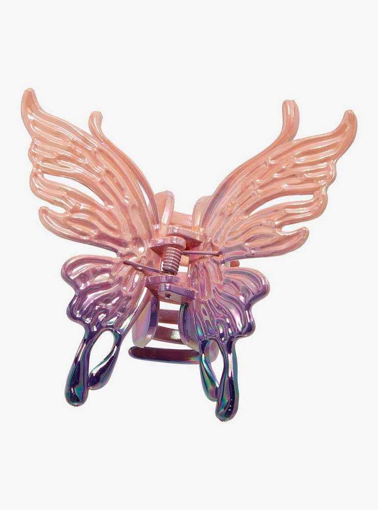 Thorn & Fable Pink & Purple Ombre Butterfly Claw Hair Clip