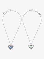 Thorn & Fable Heart Dragon Gem Best Friend Necklace Set