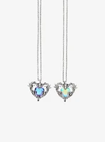 Thorn & Fable Heart Dragon Gem Best Friend Necklace Set