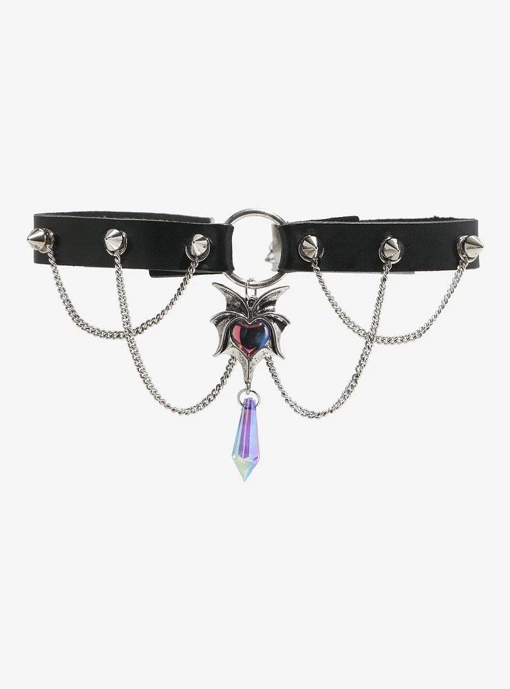 Cosmic Aura Dragon Crystal Chain Drop Choker