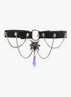 Cosmic Aura Dragon Crystal Chain Drop Choker