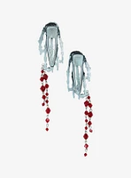 Social Collision Skeleton Hands Blood Drop Hair Clip Set